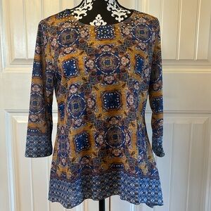 Ruby Rd. Petite M 3/4 Sleeve Top